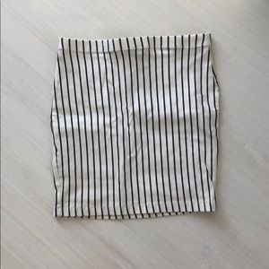 striped pencil skirt
